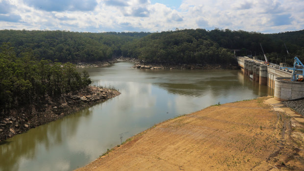 Ash from bushfires has been washed into the Warragamba Dam, prompting authorities to use alternative water sources.