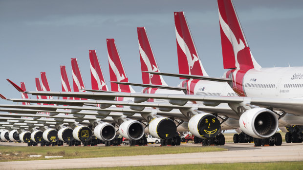 Qantas wants to get as many of its jets back in the sky to reduce its cash burn. 
