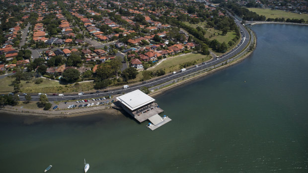 UTS Rowers Club in Haberfield at the location marked  as Bloody Point in Bradley's log.