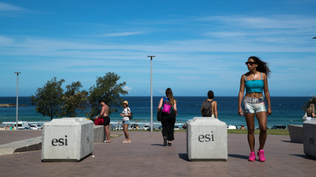 Large concrete blocks have been installed at Bondi Beach to address security concerns.