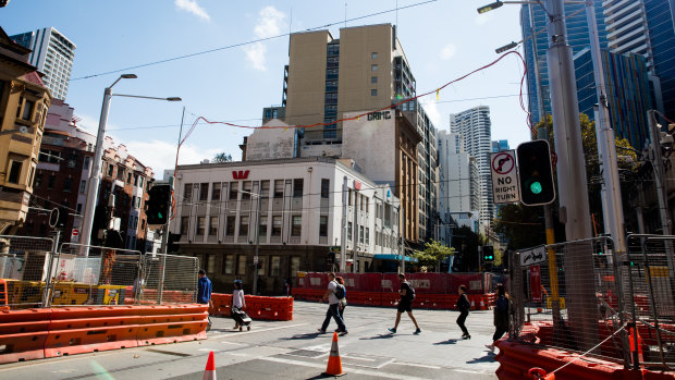 The light rail development in the city is nearing an end.