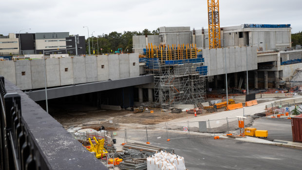 An entrance to the M4-M5 Link road tunnels at St Peters.