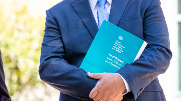 The government will respond to the royal commission in full on Tuesday.