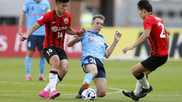 Sydney FC's Calem Nieuwenhof was forced to remain in hotel quarantine in the city.