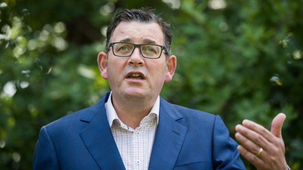 Premier Daniel Andrews defended his government's hard line on state borders.