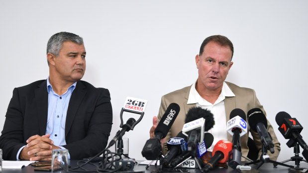 Alen Stajcic fronted the media on Monday alongside coaches' association boss Phil Moss.
