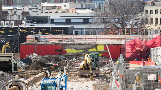 Bulldozers ripped down Redfern's famous Aboriginal flag mural this week.