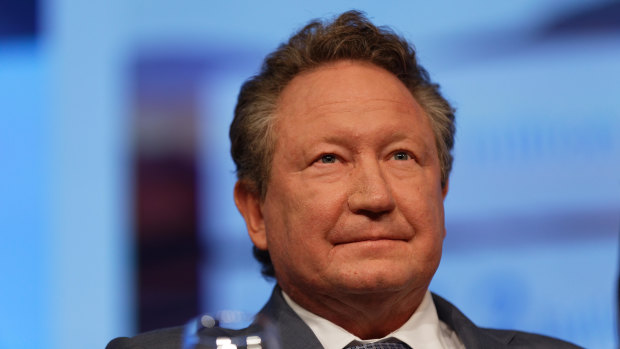 Fortescue chief Andrew Forrest.