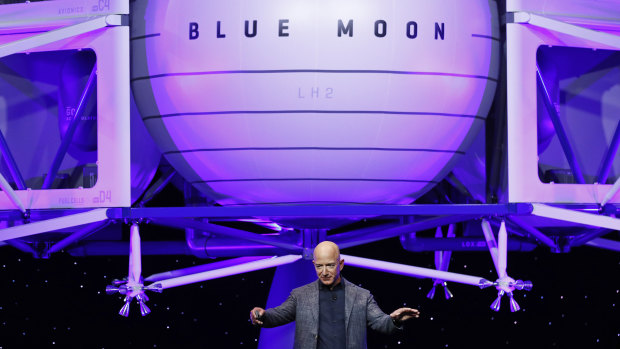 Amazon's Jeff Bezos has grand plans for the moon.