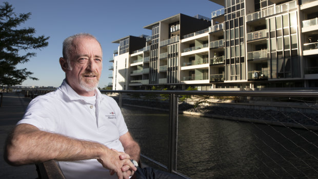 Steve McIntosh recently moved from Sydney and bought a unit on the Kingston foreshore.