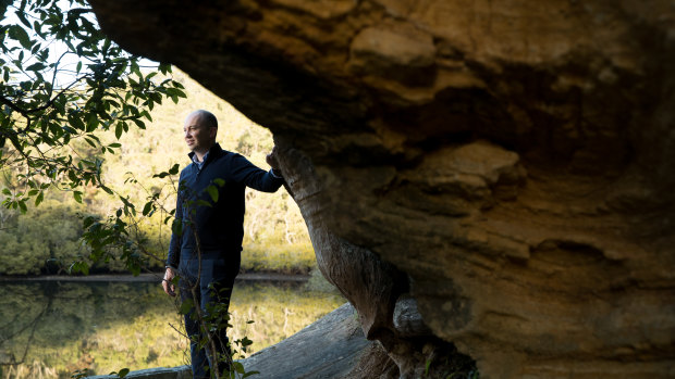 Matt Kean, the NSW Energy and Environment Minister, at Bobbin Head in the Ku-ring-gai Chase National Park. The park was the third-most visited of the state's national parks in 2018.