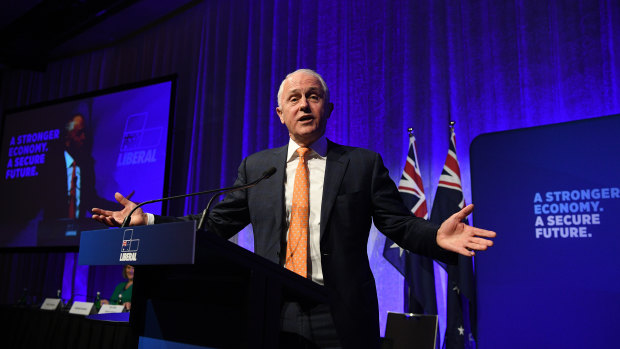 Malcolm Turnbull speaks at the 60th Federal Council of the Liberal Party. 