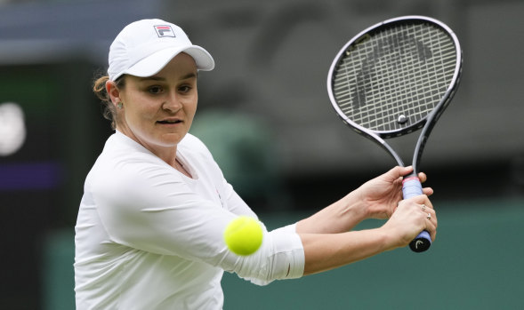 Barty loved being back on court but has no intention of returning professionally.