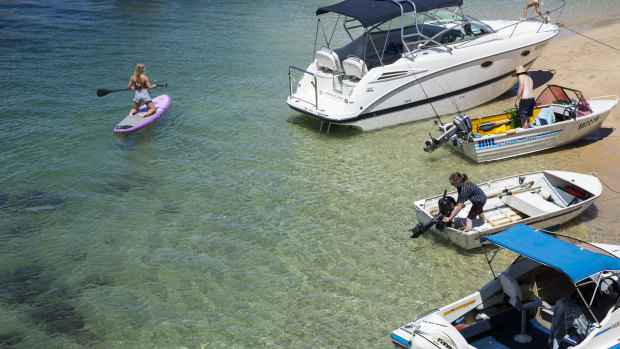 Cooling off at the Spit in Mosman.