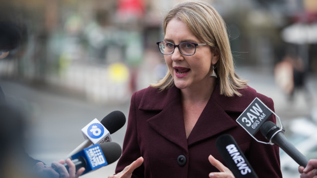  Transport Minister Jacinta Allan says construction projects will enable the state’s economy to be rebuilt after the crisis.