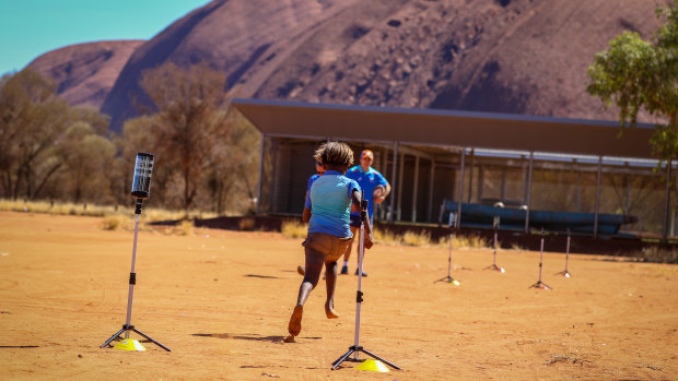 There was a decent turn-out at the Uluru camp.