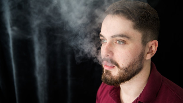 Callan Strickleton switched from smoking cigarettes to vaping and wants it to be legal. 