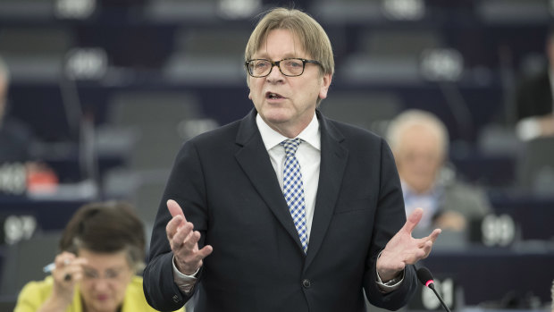 European Parliament Brexit chief Guy Verhofstadt.