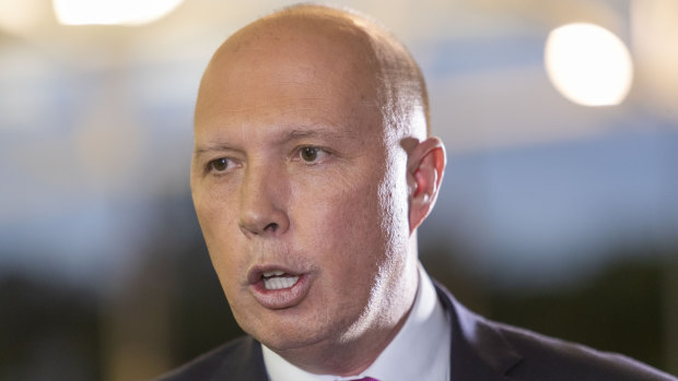 Minister for Home Affairs Peter Dutton has said previously the government would "have a look at" all options to disrupt cybercrime  such as child exploitation.