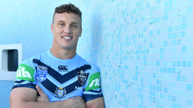 Jack of all trades: Jack Wighton gives Brad Fittler utility value off the Blues bench.