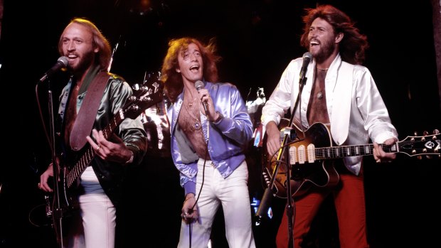 A long way
from Redcliffe …
Maurice, Robin
and Barry Gibb
in Los Angeles in
1979 at the height
of their fame.
