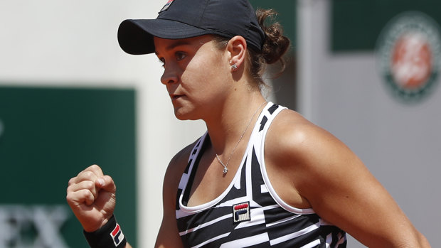 Ashleigh Barty has made the semi-final of a grand slam for the first time.