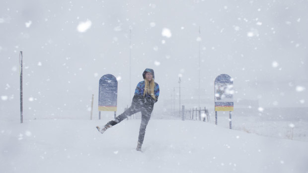 Perisher had 20 centimetres of snow overnight as the first blizzard of the season rolled into the resort.