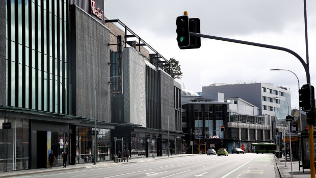 Auckland is nearly empty of traffic ahead of the midnight lockdown on March 25.