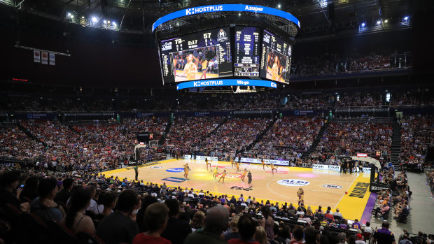 Full house: A big crowd was in attendance to watch the Sydney Kings hand Melbourne United their third straight loss.