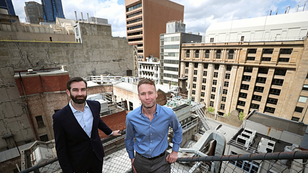 Will van de Pol (left) and Julien Vincent of Market Forces.