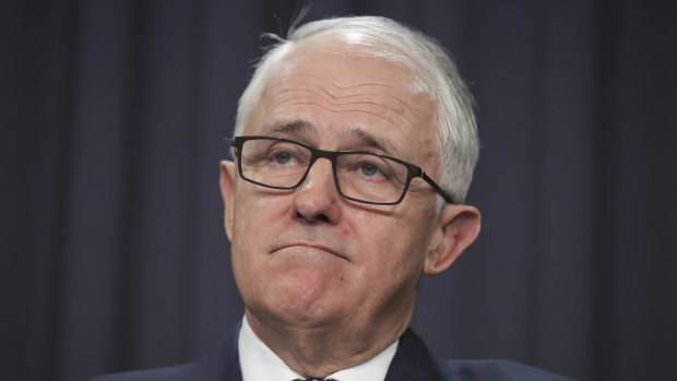 Prime Minister Malcolm Turnbull addresses the media on Monday.