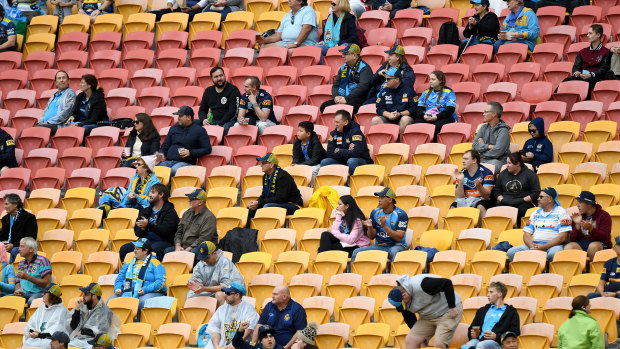 Crowds returned to Suncorp Stadium in late June after a shutdown that cost millions.