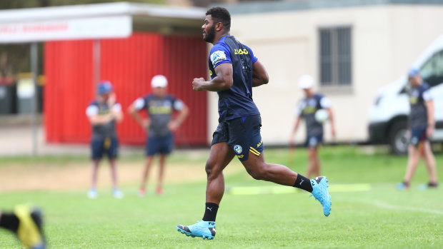Maika Sivo has returned to pre-season training with the Eels despite a looming legal battle in Fiji.