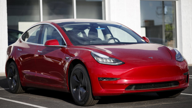 2018 Tesla Model 3 sedan.