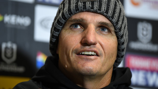 Penrith coach Ivan Cleary insists there was nothing untoward about his half-time exchange with referee Ashley Klein on Sunday.