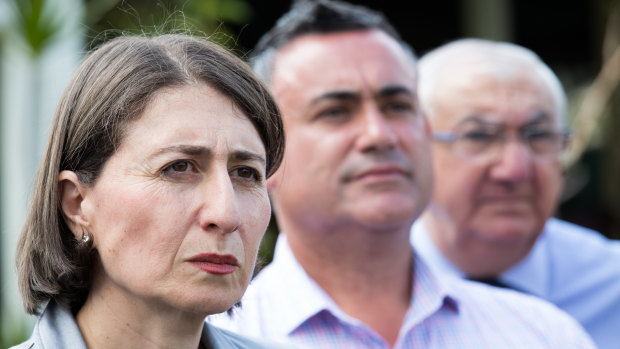 NSW Premier Gladys Berejiklian and Deputy Premier John Barilaro.