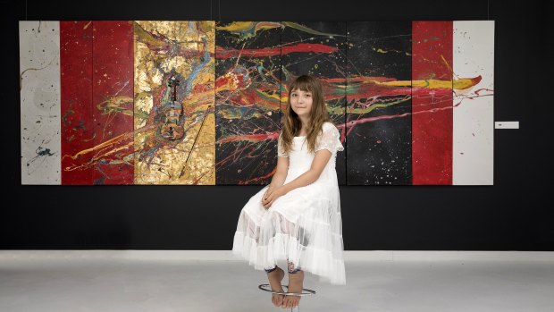 Ten-year-old abstract painter Aelita, from Melbourne, had her first solo show in New York. At the age of four.