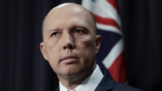 Home Affairs Minister Peter Dutton: concern for a cause.