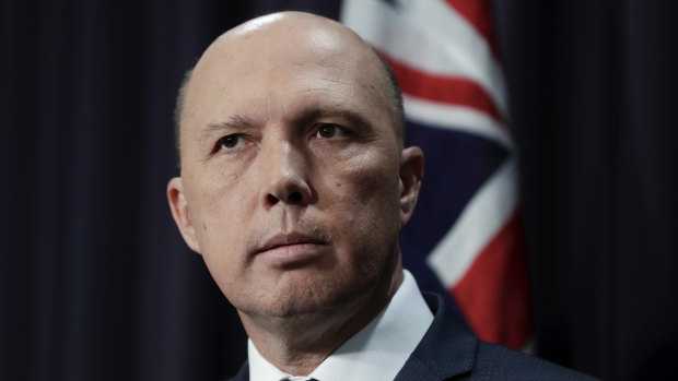 Home Affairs Minister Peter Dutton.