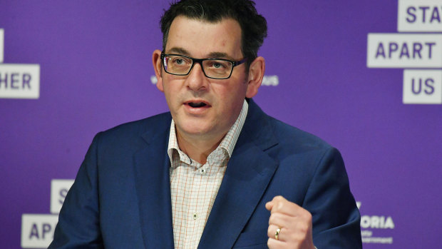 Premier Daniel Andrews put Melbourne in lockdown after a surge in coronavirus cases.