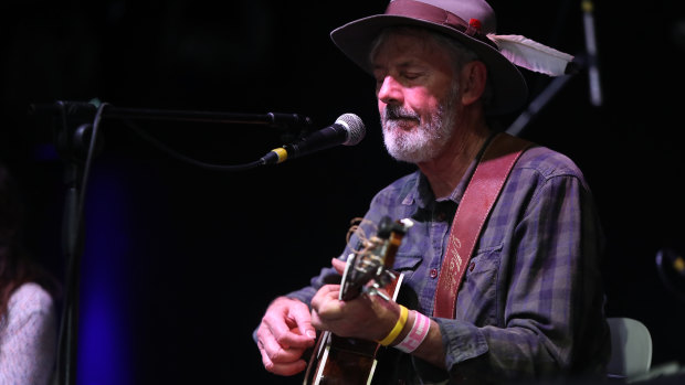 Shane Howard performs at Port Fairy Folk Festival. 