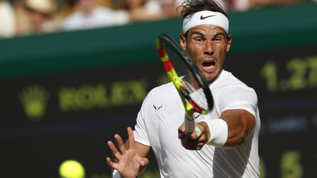 Nadal lost in a thrilling four-set match to Federer.
