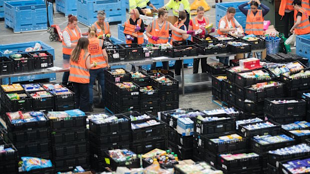 About 1.4 million people are relying on foodbanks in Australia as a result of the coronavirus recession.