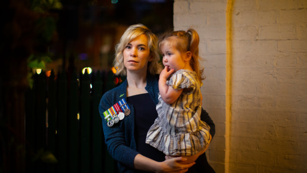 Annabelle Wilson and her daughter Primrose Chalmers on Thursday.