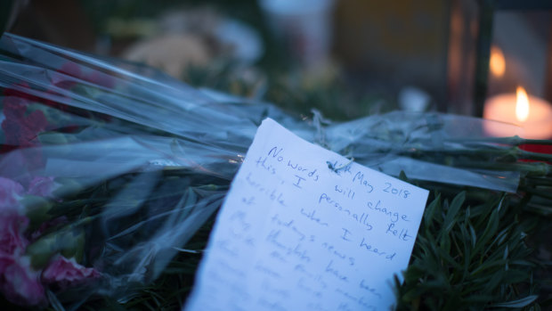 A note left at the scene.