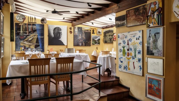 Inside the famed Lucio’s dining room. 