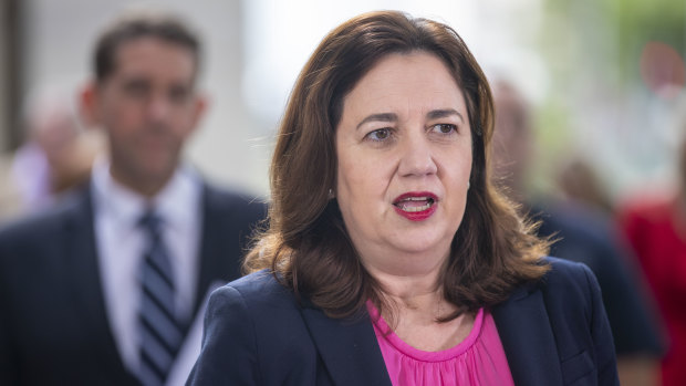 Queensland Premier Annastacia Palaszczuk has lowered the bar for a border reopening.
