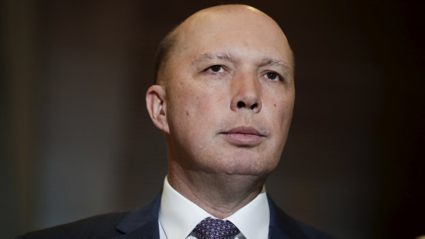 Home Affairs Minister Peter Dutton was on the island of Lombok when a powerful quake hit.