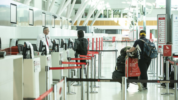 The nation's airports remain virtually empty with migrants unable to get into the country and long-term visitors having returned to their home nations.