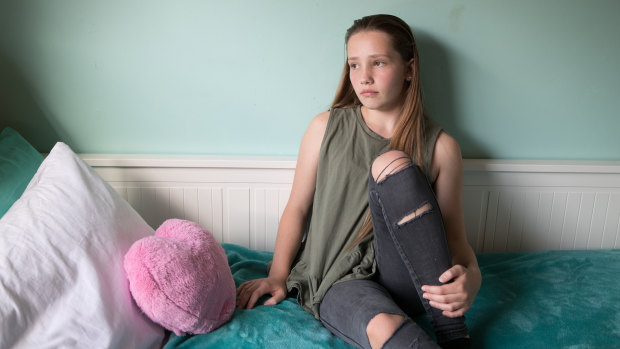 Mia Guille, 14, has had trouble sleeping for most of her life.